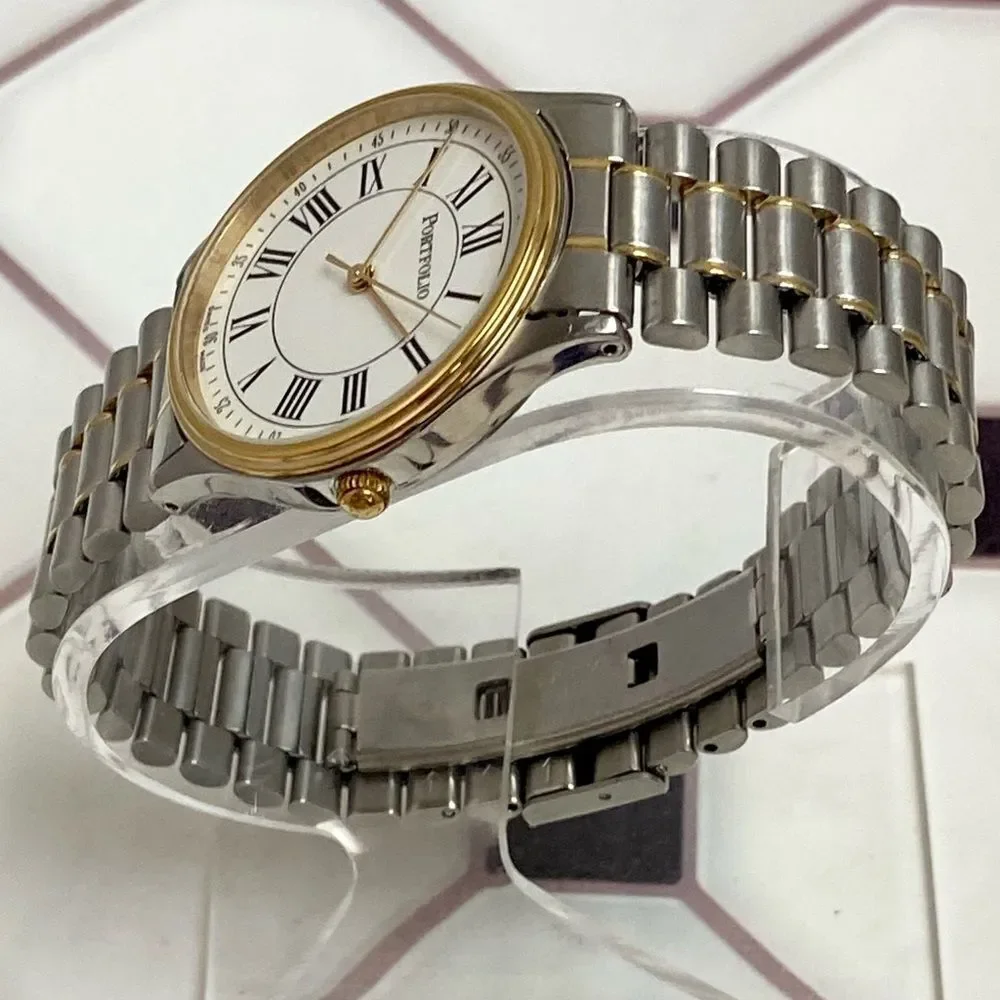 Tiffany & Co. Portfolio Swiss Made Two-Tone Stainless Steel Men’s Unisex Watch